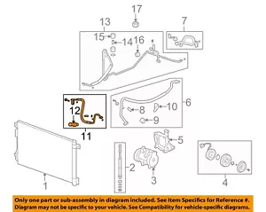 GM OEM 07-12 Acadia Condenser, Compressor Lines-Pressure Hose 19356341 - Picture 1 of 2