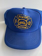 Vintage Newton Fire Department Museum NJ New Jersey Snapback Cap Hat Foam