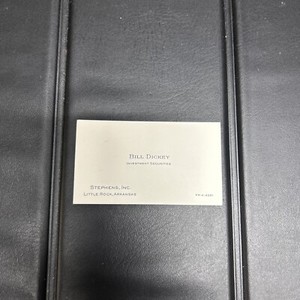 NEW YORK YANKEE HALL OF FAME BILL DICKEY PERSONAL BUSINESS CARD