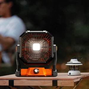 Outdoor Rechargeable Tent Camping Light Travel Portable Ceiling Fan Light - Picture 1 of 6