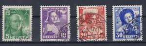 Schweiz 1937 Pro Juventute Trachtenbilder Gestempelt ANK 302 - 304 € 50,-- - Bild 1 von 1