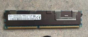 SKHynix (32GBx1) 4Rx4 PC3L-12800L DDR3-1600 ECC Reg Server Memory RAM - Picture 1 of 2