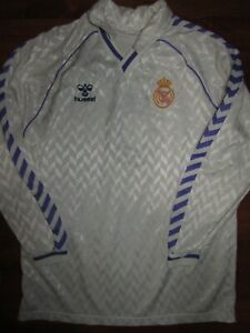 Real Madrid, Hummel, 1988-90, vintage football jersey, long sleeve, L