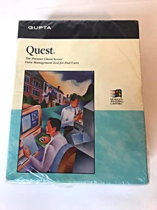 Vtg 1994 Gupta Quest Client / Server Data Management Tool Software, New Sealed - Zdjęcie 1 z 7