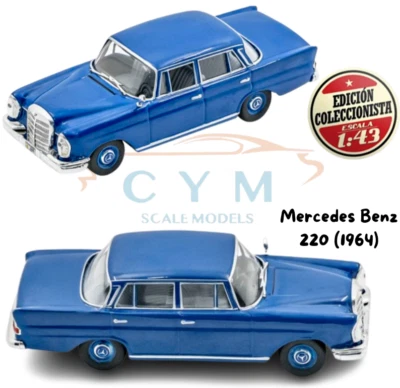Coche Mercedes-Benz 220 S / 1964 / Autos Inolvidables (Escala 1/43) 220S, Ixo - Imagen 1 de 4
