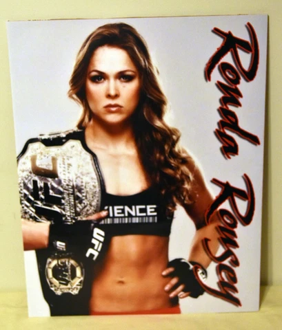 RHONDA ROUSEY UFC Championship Belt 16X20 Poster WWE Cover