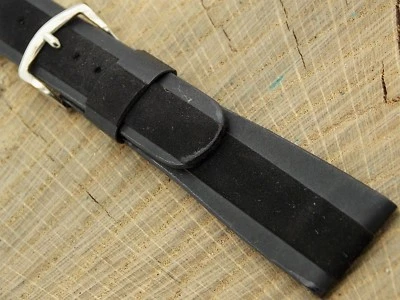 CTC NOS Vintage Sin Usar Para Hombres 2 Tonos Gamuza con Tono Plateado Hebilla Reloj Correa 21mm Foto 1 de 4