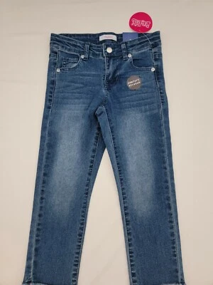 Pantalones de mezclilla para niña cola de caballo cintura ajustable 5 bolsillos sin cremallera talla 6 Foto 1 de 4