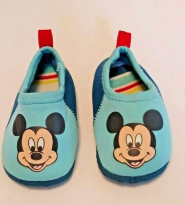 Mickey Mouse Disney Bebé Infantil Zapatos Mocasines Sin Cordones Azul Talla 6-12 Meses Foto 1 de 4