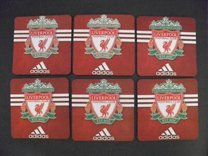 6 x Liverpool F.C. Neoprene Drink Coasters 10cm -your design or ours - Free Post - Picture 1 of 24