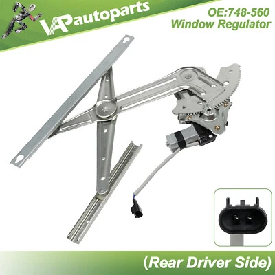 Regulador de ventana eléctrica trasero izquierdo con motor para camioneta Dodge Ram 1500 2500 cabina y media Foto 1 de 4