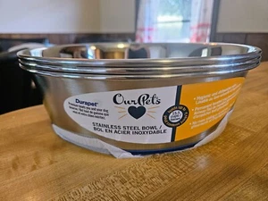 Our Pets Stainless Steel Hygenic Non-slip Dog Bowl Extra Large 15.5 Cups (One) - Picture 1 of 2