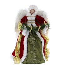 Naturel Ange Fairy Noël Arbre Haut Dessus Décoration Vintage Style 40cm Grand