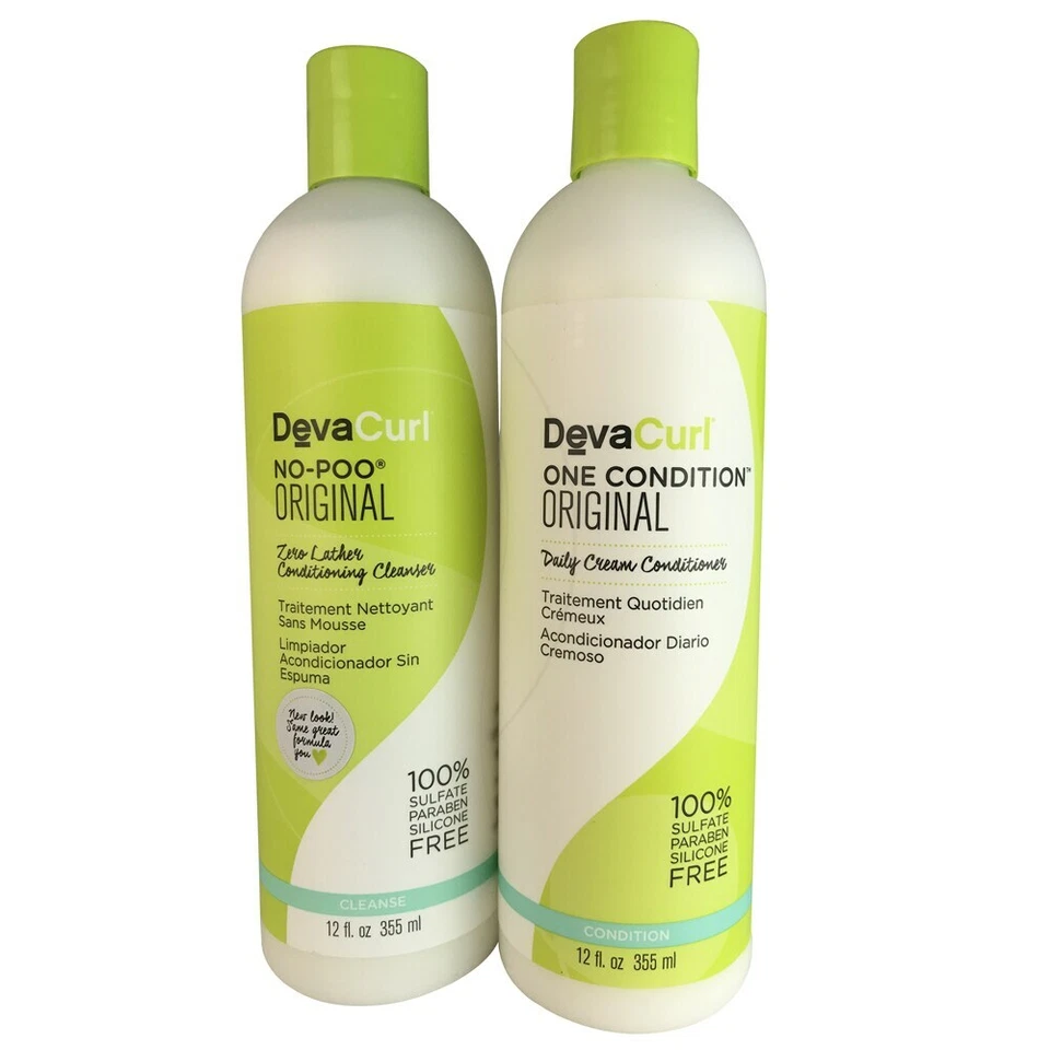 New! Devacurl No-Poo Original 12 oz & One Condition 12 oz DUO Set - Image 1 of 1