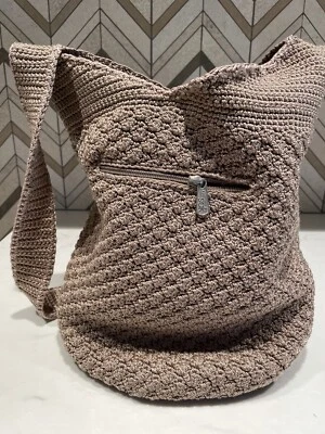 The Sac Woven Crochet Boho Bag/Shoulder Purse - Beige - Image 1 of 4