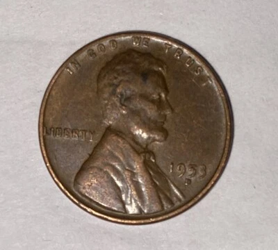1953 D Wheat Error L On The Ring D DD  Rare Ear Nice Penny To Collect Wght 2.98 - Image 1 of 4