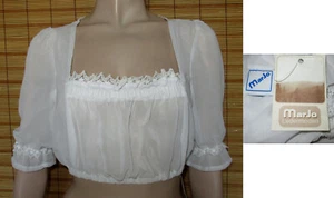 WEISSE DIRNDLBLUSE - SPITZE - MARJO - WIE NEU - GR. 38 - Bild 1 von 1