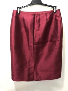 Talbots New Wine Silk Blend Pencil Skirt Size 8 Petite ๐ - Picture 1 of 6
