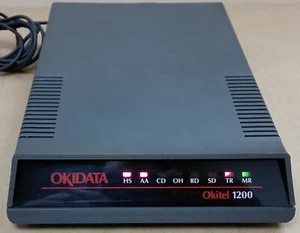 Vintage Okidata PC12P Okitel 1200 External Modem, Complete in Original Box - Picture 1 of 8