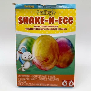 Dudley's Shake-N-Egg Easter Egg Decorating Kit OPEN BOX w/5 Color Packets 2022 - Picture 1 of 5