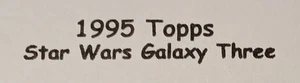 1995 Topps Star Wars Galaxy Three lámina grabada firmada Walter Simonson 016 Jawas - Imagen 1 de 4