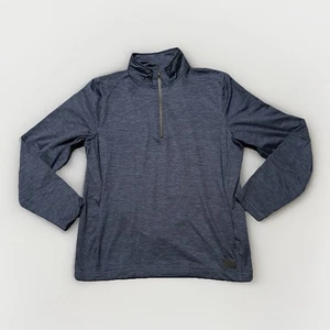 Abercrombie & Fitch Air Knit 1/4 Zip Pullover Shirt Herren Large blau sportlich - Bild 1 von 4