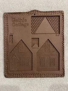 Rare Vintage Hartstone Ceramic Stone Gothic Cottage Shortbread Cookie Mold. - Picture 1 of 10
