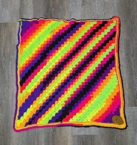 Handmade Crochet Baby Afghan Blanket Unisex 30x30 - Picture 1 of 1