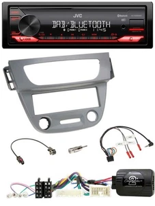 JVC Bluetooth USB DAB Lenkrad Autoradio für Renault Megane 3 2012-2014 grau - Bild 1 von 10