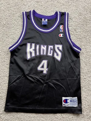 NBA Sacramento Kings CHRIS WEBBER #4 Basketball Jersey Champion Youth M 10-12  - Image 1 of 4
