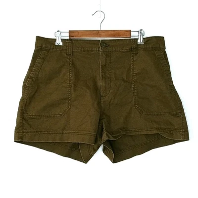 Pantalones cortos chinos Old Navy para mujer OG talla XL elásticos tiro alto sarga verde sólido Foto 1 de 4