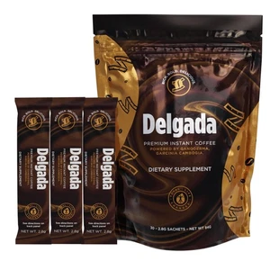 Café Instantáneo Delgada - Premium Garcinia Cambogia y Ganoderma, Rich Bold T... - Imagen 1 de 7