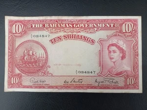 Bahamas 10 Shillings, 1953, (P-14d) - Picture 1 of 14