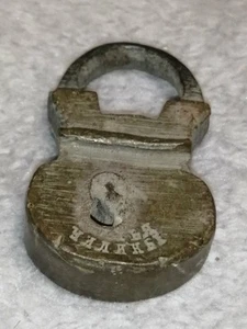 Antique lock chilin brothers 19th century for boxes, caskets bronze - Picture 1 of 9