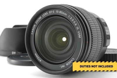 [Almost Unused] Canon EF-S 15-85mm f3.5-5.6 IS USM Zoom Lens for EF-S JAPAN A550 - Image 1 of 4