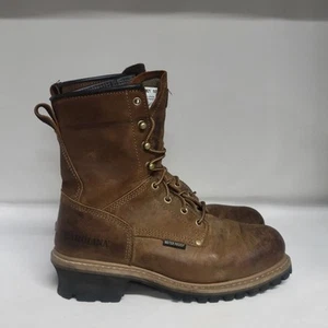 Carolina Elm 8" Steel Toe Work Boot Brown Men's Size 10.5D - Picture 1 of 10