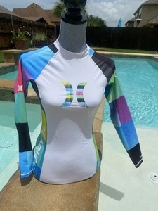 Hurley Rash Guard Badeshirt Langarm UPF 50 Medium M - Bild 1 von 5