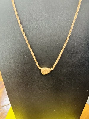 Collar de helecho de oro rosa Kendra Scott con druso dorado Foto 1 de 4