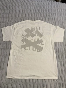Anti Social Social Club Canceled Again Tonal Tee Shite Cream XL - New In Bag! - Picture 1 of 4