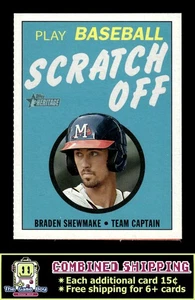 2020 Topps Heritage Minor League 1971 Scratch Off #12 Braden Shewmake - Picture 1 of 2