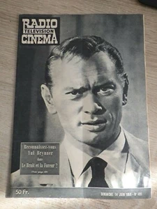 TELEVISION RADIO CINEMA (Futur TELERAMA) YUL BRYNNER Hairy ! R.Hanin (Juin 1959) - Picture 1 of 2
