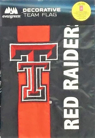 Texas Tech Red Raiders Two-Sided Embellished Garden Flag New Evergreen Cover