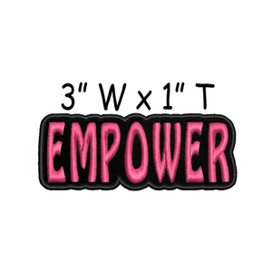 Word! Iron on Patch - Patches Empower Text Words Embroidery Applique - Picture 1 of 12