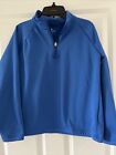 Spyder Kids Boys/Girls 1/4 Zip Blue Fleece Sweater Sz 2XL 100% Polyester EUC