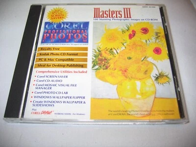 Corel Draw Masters III Professional photos Screen Savers CD - Image 1 of 2