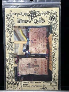 1999 OOP Memes Quilts RAGGEDY ANGEL KISSEN Stickmuster MQ#132 Neu - Bild 1 von 5