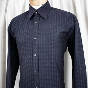 HUGO BOSS Herrenhemd Midnight Navy Blau Paisley Baumwolle Größe XL - Bild 1 von 9