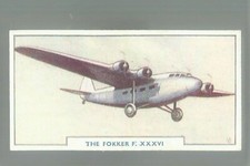 1938 GODFREY PHILLIPS AIRCRAFT  #46 THE FOKKER F. XXXVI  NM/MT  SERIES 1 VINTAGE