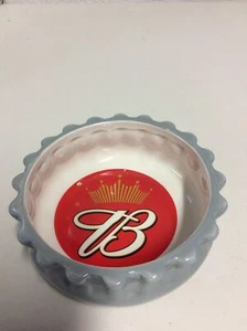 2005 BUDWEISER KING OF BEERS ANHEUSER BUSCH ASHTRAY DISH BOTTLE CAP 5x2” - Picture 1 of 6