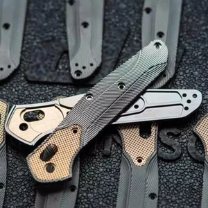 Bilancia in ottone intarsiato TC21 + BackSpace TC21 per Benchmade Osborne 940 - Foto 1 di 16